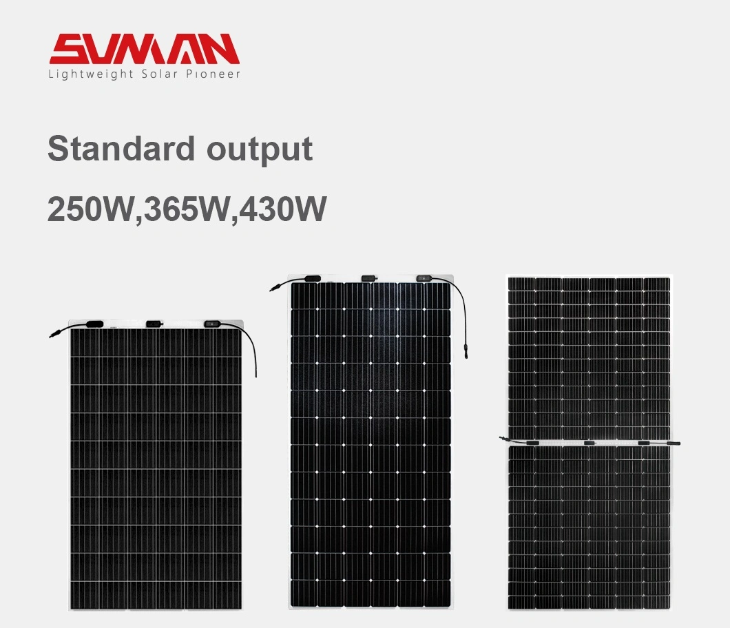 Sunman Thin Film Flexible Solar Panel 100W 275W 300W 430W 520W 600W Foldable Solar Panel Manufacturer